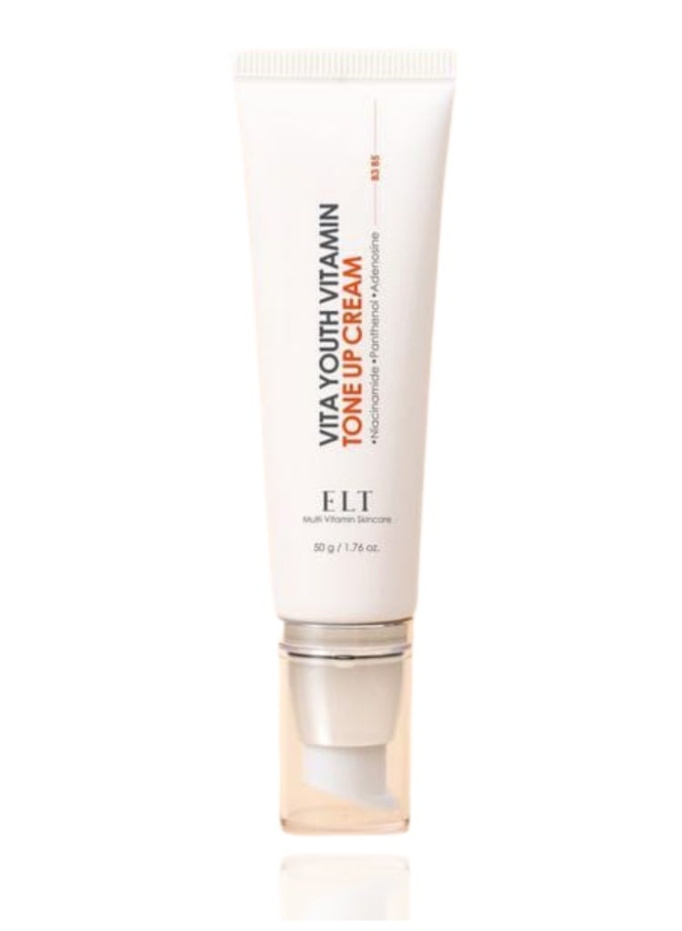 اي ال تي ELT Cosmetic Vita Youth Vitamin Tone Up Cream – كريم فيتامين لتفتيح فوري وترطيب ولمسة إشراقة طبيعية - Image 1